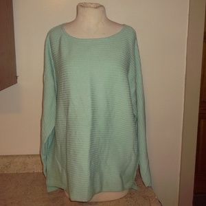 NWT STYLE & CO BOATNECK MINT ICE SZ XL SWEATER